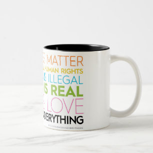 Taza Bicolor Amabilidad: Todo es un peluche de dos tonos