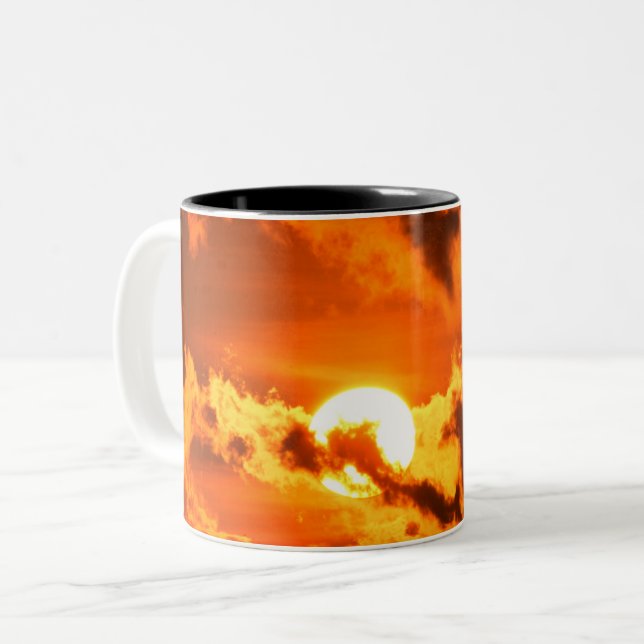 Taza Bicolor Amanecer Naranja (Anverso izquierdo)
