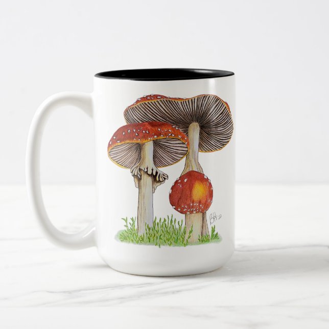 Taza Bicolor Amanita Muscaria (Izquierda)