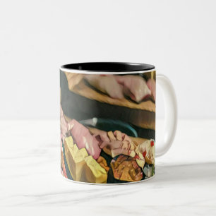 Taza Bicolor Amante asiático del sushi