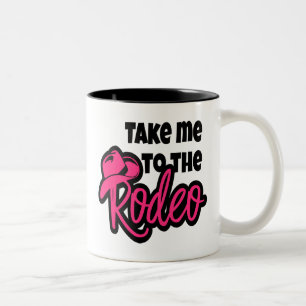 Taza Bicolor Amante de Caballo de Rodeo Sombrero Occidental de