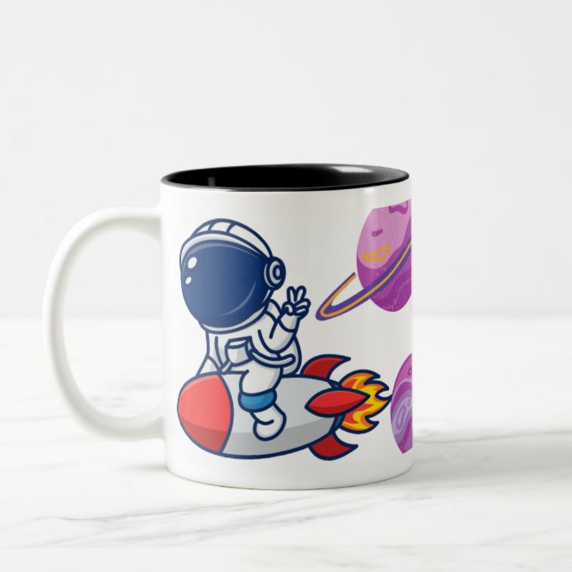 Taza Bicolor Amante de la astronomía (Izquierda)