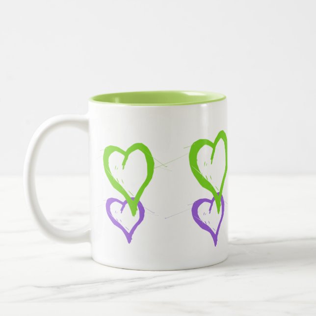 TAZA BICOLOR AMANTE DE LA COLECCIÓN DE REGALOS (Izquierda)
