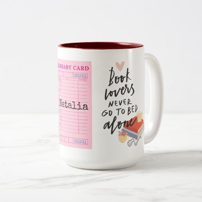 Taza Bicolor Amante de los libros (Anverso derecho)