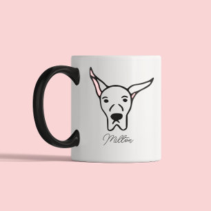 Taza Bicolor Amante de Perro Adorable Mamá Perro Papá Perro G