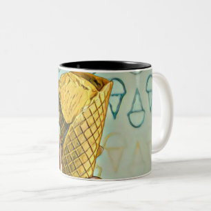 Taza Bicolor Amantes de helados de verano
