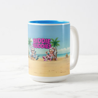 Taza Bicolor Amantes de la marca Biddie Buddies