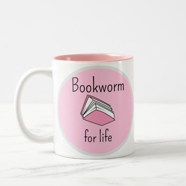 Taza Bicolor Amantes de los Libros (Izquierda)