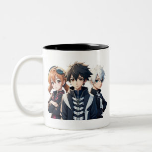 Taza Bicolor Amantes del arte pop de manga animadora personaliz