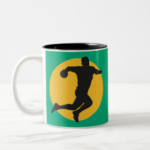 Taza Bicolor Amantes del balonmano, balonmano