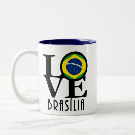 Taza Bicolor AMAR a Brasília 11oz