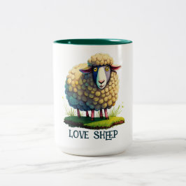 Taza Bicolor Amar a las ovejas
