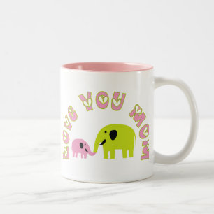 Taza Bicolor Amar a Mamá Mugs