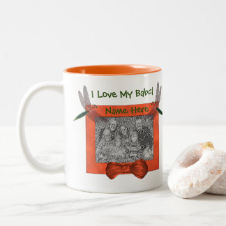 Taza Bicolor Amar a mi bebé libélula abuela polaca