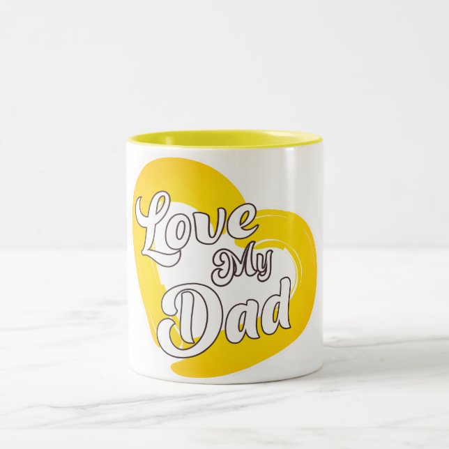 Taza Bicolor Amar a mi papá (Centro)