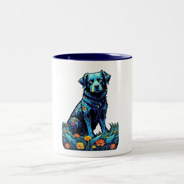 Taza Bicolor Amar a mi PERRO (Centro)