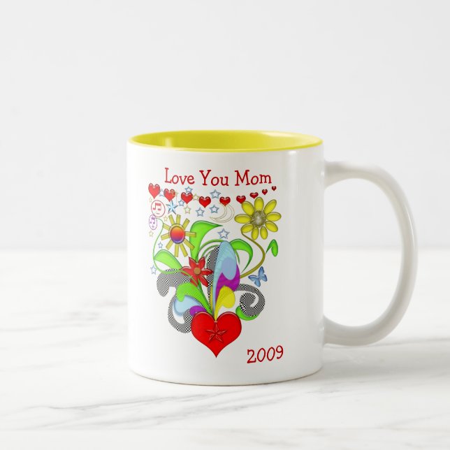 Taza Bicolor Amar a tu mamá (Derecha)