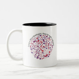 Taza Bicolor Amar a un microbiólogo