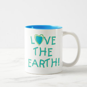 Taza Bicolor Amar el medio ambiente terrestre