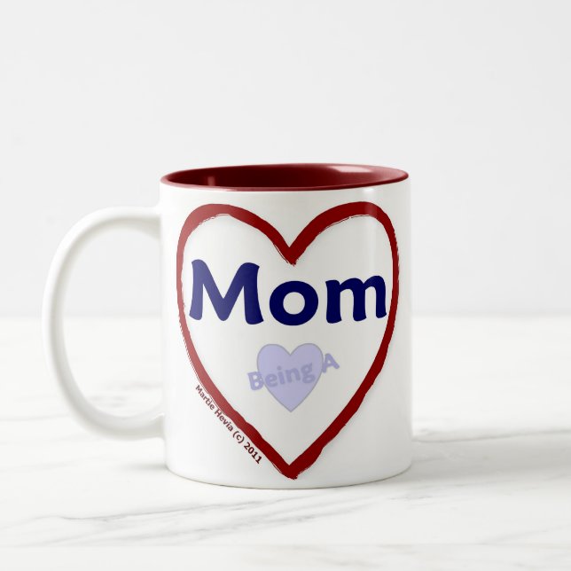 Taza Bicolor Amar Ser Mamá (Izquierda)