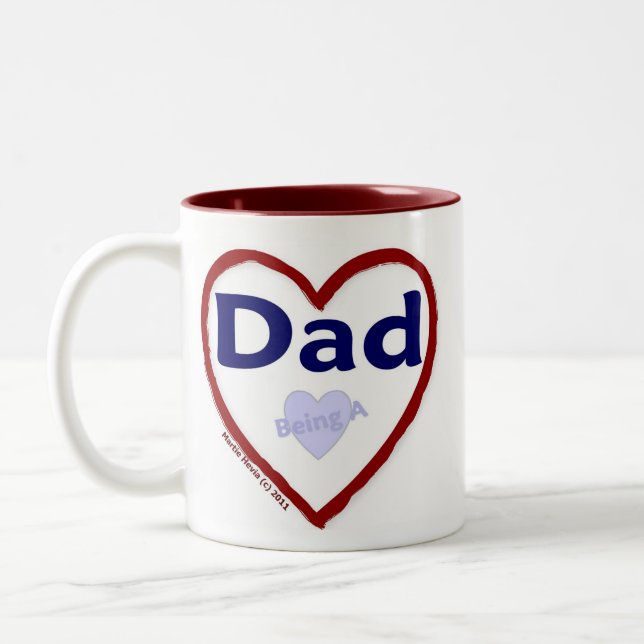 Taza Bicolor Amar Ser Un Papá (Izquierda)