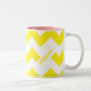 Taza Bicolor Amarillo del zigzag