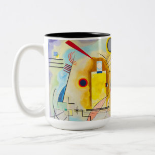 Taza Bicolor Amarillo-Rojo-Azul de Kandinsky