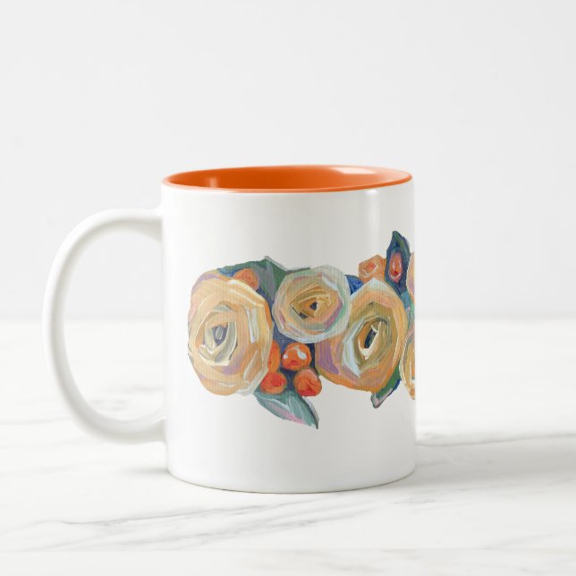 Taza Bicolor Amarillo Roses Mug (Izquierda)