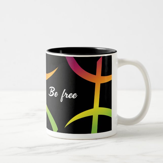 Taza Bicolor Amazigh be free mug (Derecha)