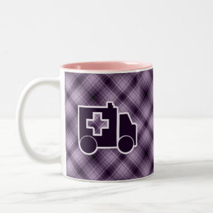 Taza Bicolor Ambulancia púrpura