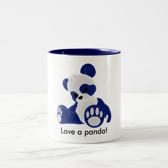 Taza Bicolor ¡Ame una panda! (Centro)