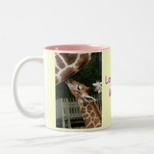 Taza Bicolor Ámele mamá Giraffe Mug