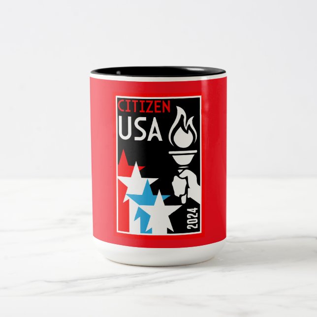 Taza Bicolor American Citizenship Gifts (Centro)