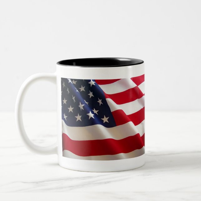 Taza Bicolor Americano-bandera (Izquierda)