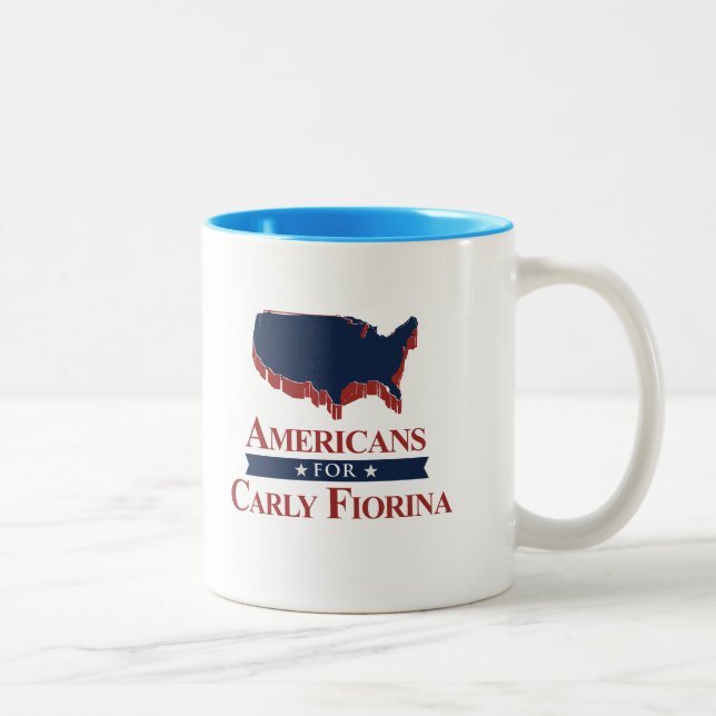Taza Bicolor Americanos para Carly Fiorina en 2016 (Derecha)