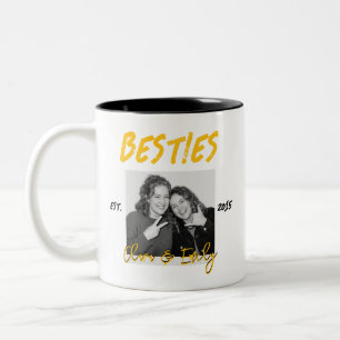 Taza Bicolor Amigas desde Foto Personalizada