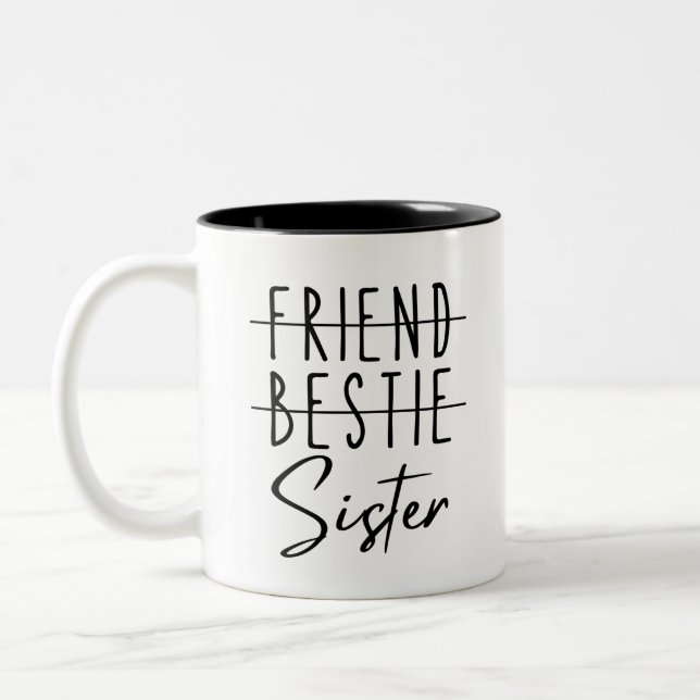 Taza Bicolor Amigo Bestie Sister (Izquierda)