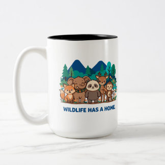 Taza Bicolor Amigos Adorables Animales del Bosque "La Vida Silv