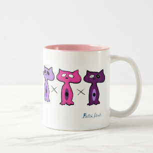 Taza Bicolor Amigos de Felid