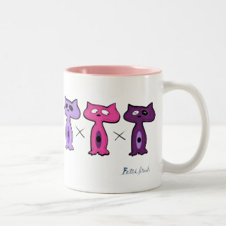 Taza Bicolor Amigos de Felid