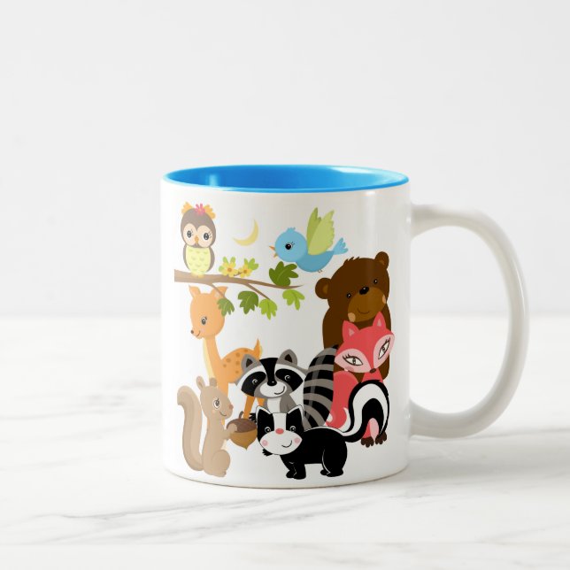 Taza Bicolor Amigos del bosque (Derecha)