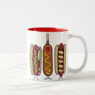 Taza Bicolor Amigos del perrito caliente