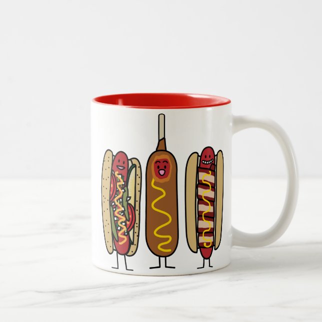 Taza Bicolor Amigos del perrito caliente (Derecha)