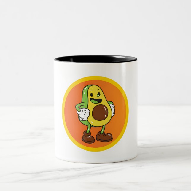 Taza Bicolor Amigos Frutas (Centro)