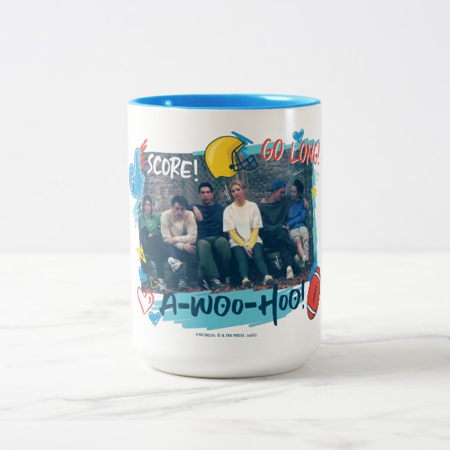 Taza Bicolor AMIGOS™ | Juego de fútbol (Centro)