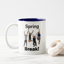 Taza Bicolor Amistad de vacaciones de primavera