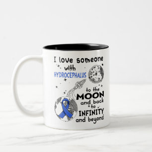 Taza Bicolor Amo a alguien con una conciencia hidrocéfala