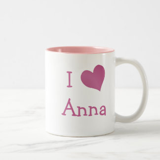 Taza Bicolor Amo a Anna