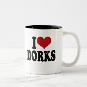 Taza Bicolor Amo a dorks