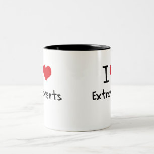 Taza Bicolor Amo a Extroverts